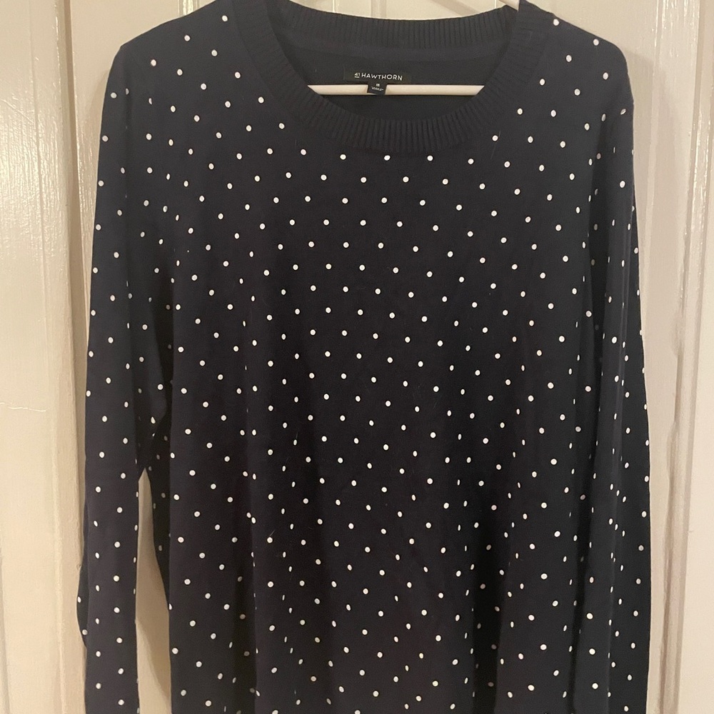 41 Hawthorn Dark Blue Knit Top